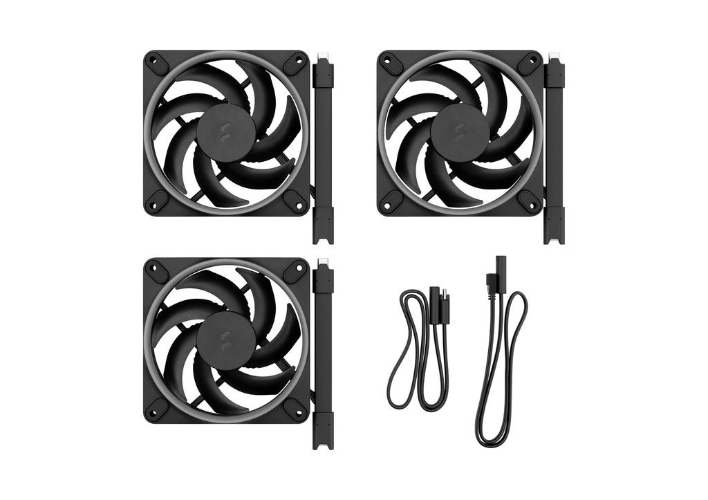 Fractal Design Momentum 12 RGB Svart 120mm PC-kabinettvifter 3-pakning (FD-F-MR1-1203, FN2099)