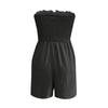 Women's Summer Casual Short Jumpsuit Without Cuffs And With Pockets