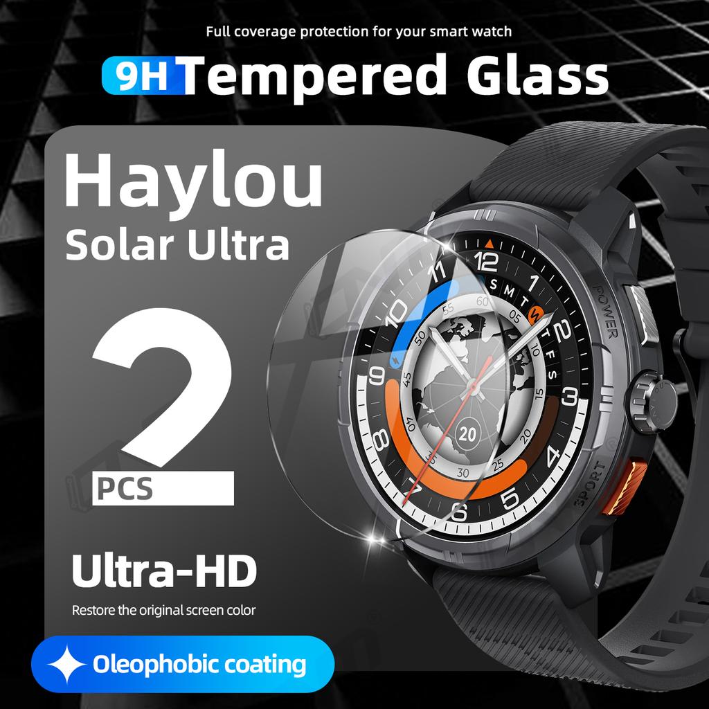 9H Tvrzené sklo pro Haylou Solar Ultra, Prémiová ochrana obrazovky Odolná HD Čirá Ochranná fólie proti poškrábání Příslušenství