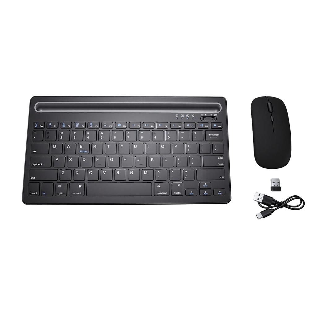 Dual Mode Wireless Keyboard Bluetooth 2.4G 78 Keys Keyboard Mouse Combo Rechargeable for PC Computer Laptop Phone
