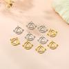 Teamer 5pcs Stainless Steel Charms Jewelry Making Evil Eye Flower Butterfly Geometric Charms Earring Necklace DIY Craft Supplies