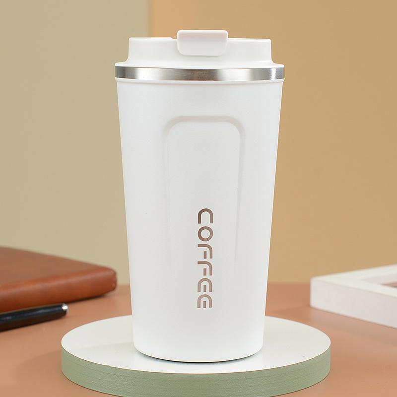 Nerezová ocel druhé generace kávový šálek obchodní přenosný vakuový šálek s vysokým vzhledem