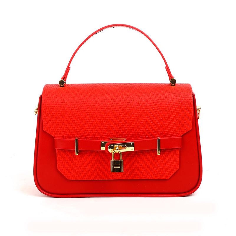 Retro Color Block Women's Shoulder & Crossbody Bag - Light Luxury Small Square Handbag
