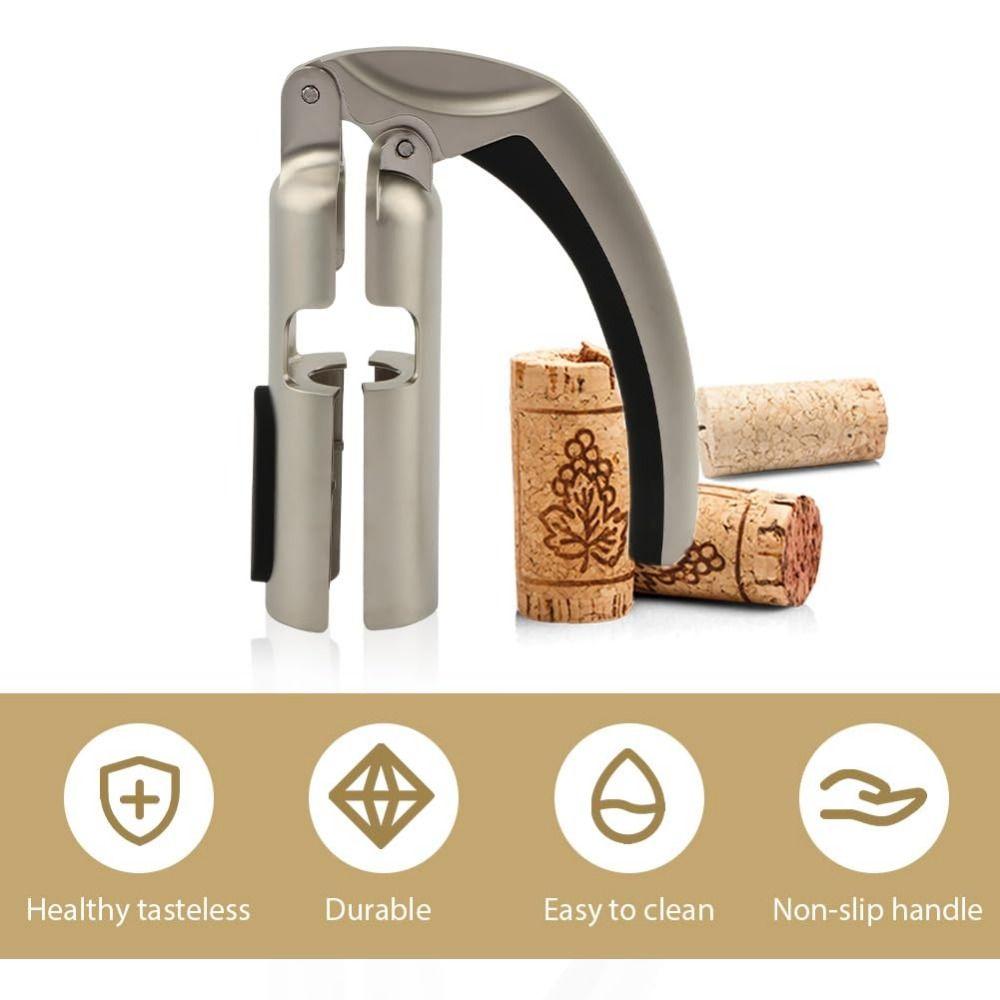 Ergonomischer Griff Champagnerflaschenöffner Zink Zink Zinklegierung Champagnerkorkenzieher Küche Sprudelnd