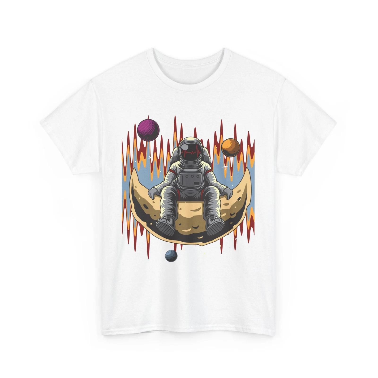 Astronaut Shirt, Moon Space Lovers Astronomy Spaceman Men Funny Shirt 4XL