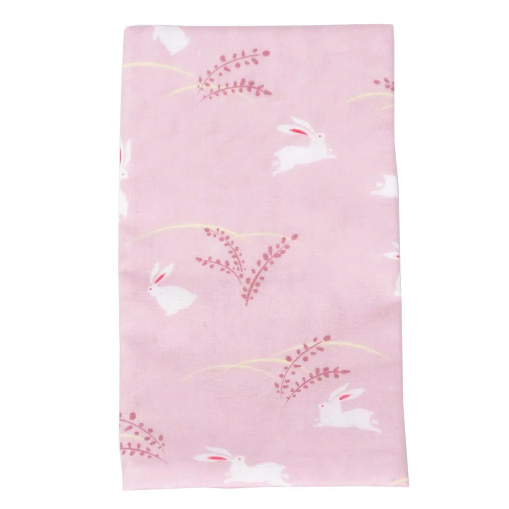 WKG Soft and Fluffy Gauze Tenugui Hand Set of Made In Japanese Pink Sakura Small Japanese Rabbit Owl (Tenugui Towels), 5, Japan, Senshu, Pattern,