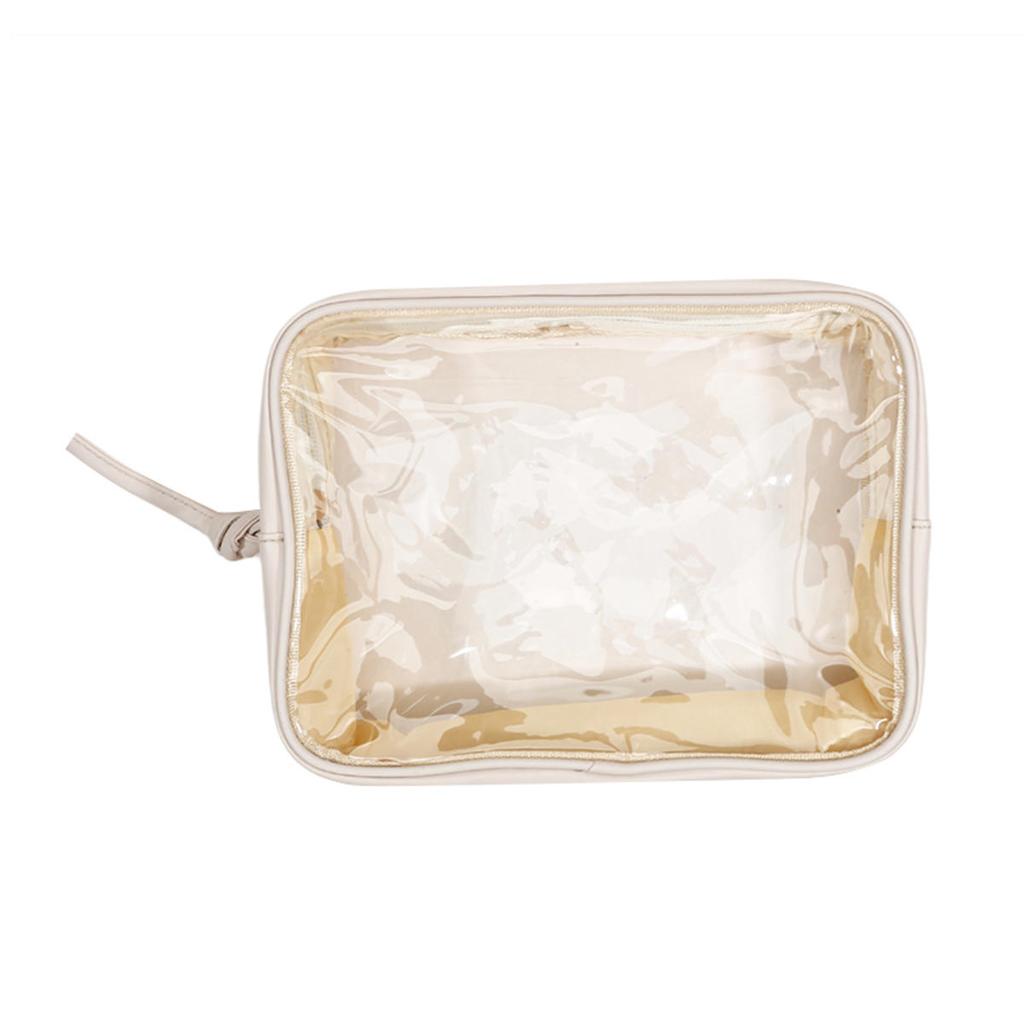 1PCS Travel Organizer Bath Toiletry Wash Storage Bag Case Black Zipper Clear Makeup Bags Pouch Women's Cosmetic Bag