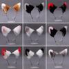 Women Hairband Cute Lolita Simulated Anti-slip Hair Accessories Photograph Prop Cosplay Party Plush Fox Cat Ears Hair Hoop Party Supplies