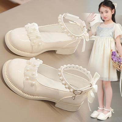 Scarpe da ginnastica per ragazze in pelle con suola morbida in stile coreano, primavera e autunno, scarpe da ginnastica per studenti della scuola elementare