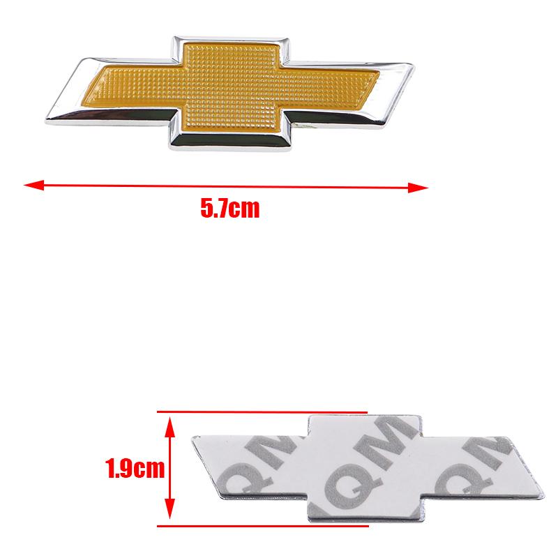 1 Stück 3D 57mm Metalllenkrad-Emblem Aufkleber Auto-Lenkrad-Aufkleber Auto-Innenraum-Emblem Autozubehör Für Chevrolet