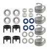 L10A 48Pcs/8Set Fuel Injector O-Ring Seal Repair Kit 06H998907A For  A3 A4 A5 A6 Q5 VW Golf Jetta CC 1.8 2.0T 06J998907A