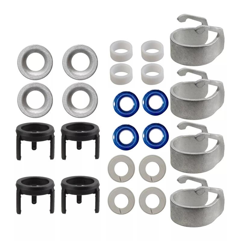 L10A 48Pcs/8Set Fuel Injector O-Ring Seal Repair Kit 06H998907A For  A3 A4 A5 A6 Q5 VW Golf Jetta CC 1.8 2.0T 06J998907A