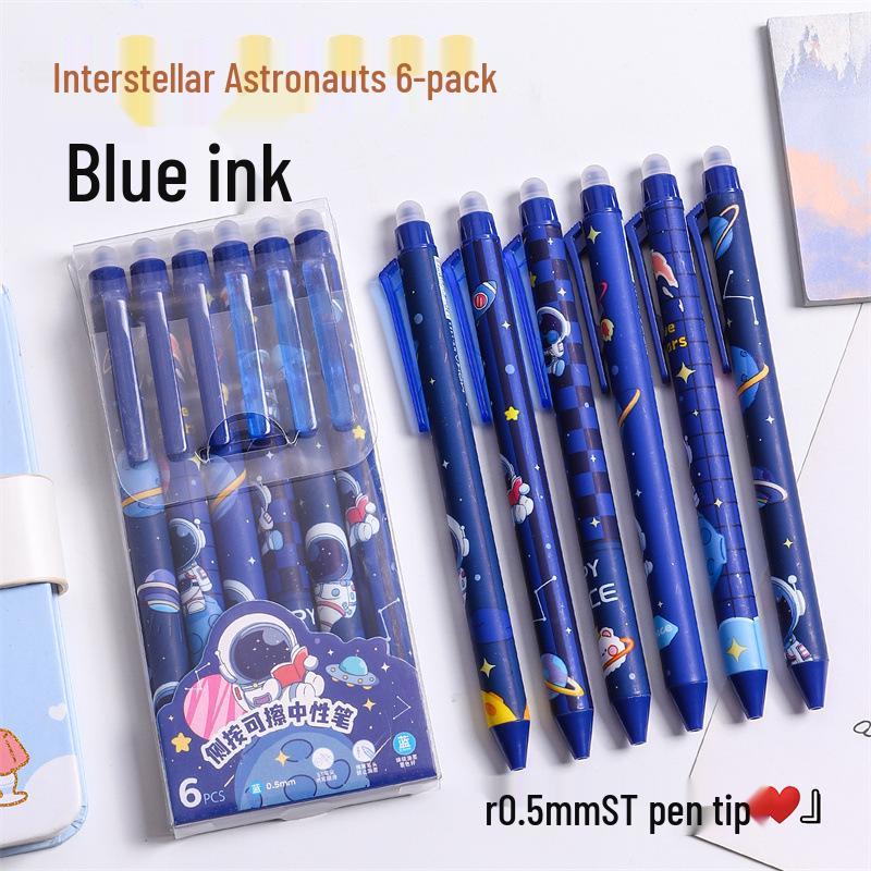 Erasable Cartoon Pens - Press-Activated Set for Students