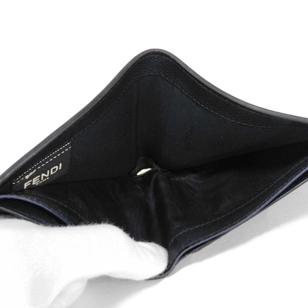Used Bag Bugs Bifold Wallet (11491) with Eye Motif Multicolor Logo (7M0169 AC9I F0X93 7941) in Black, Men's from Japan