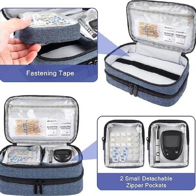 Temperature Control Bag Professional Cooling System Spacious Interior Reinforced Closure For Medicines Management