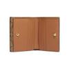 Coach Morgan 11 Classic Monogram Snap Closure Canvas And Leather Wallet Small Women wallet Khaki CH387-IMU4V