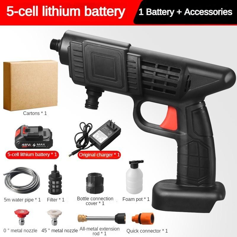 Domácí bezdrátové elektrické vodní pistole Přenosná vysokotlaká myčka aut Dobíjecí generátor pěny