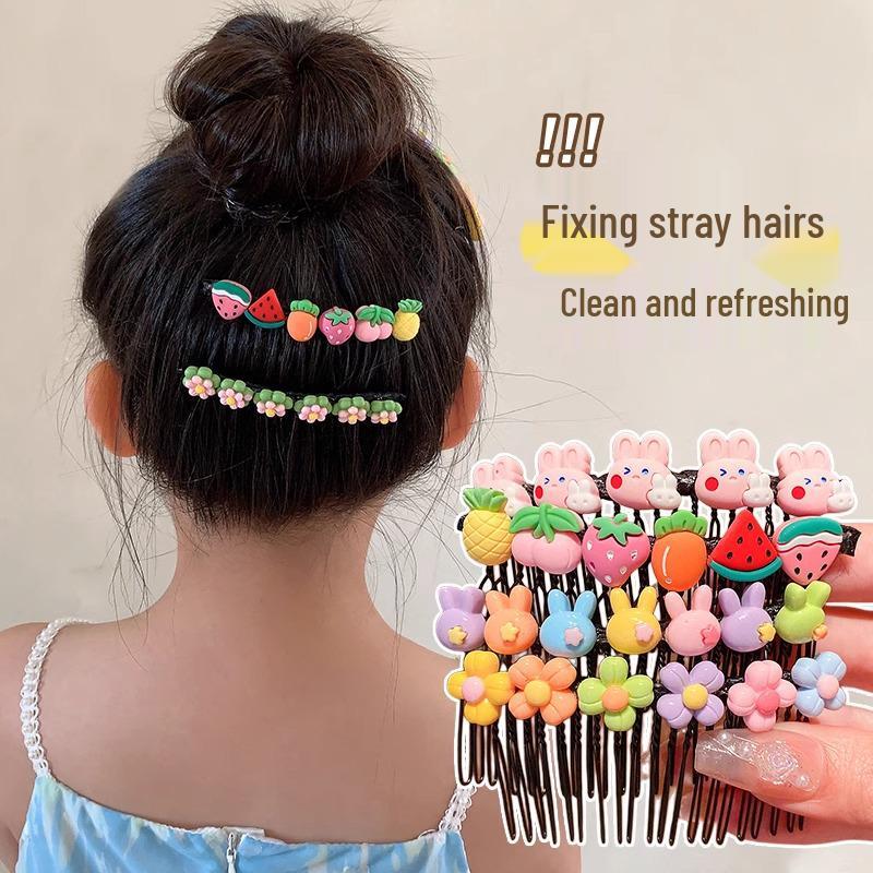 Children's Cartoon Hair Comb & Clip - Summer Hairpin Organizer for Girls