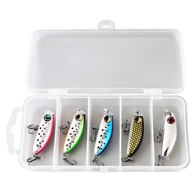 5pcs Mixed Colors Minnow Fishing Lures Artificial Hard Bait Swimbait for Trout Bass Carp Fishing Accessories