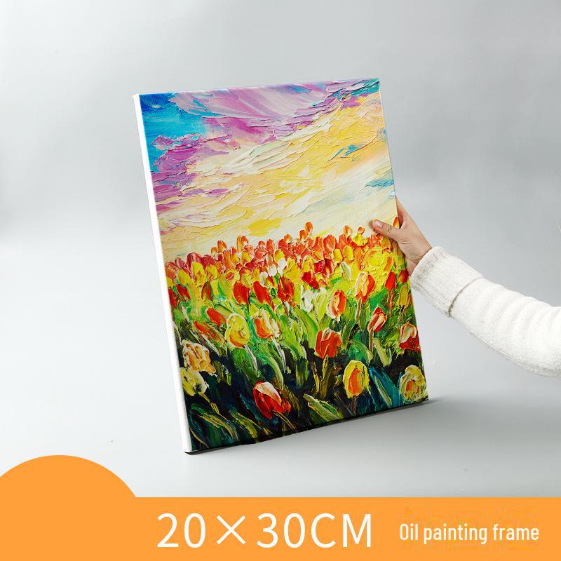 

Набор рамок для холста для масляной живописи для начинающих с льняной хлопковой тканью 20x30cm