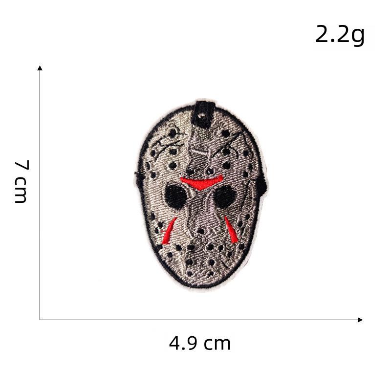 Skull Punk Anime Embroidered Cloth Patch