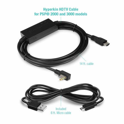 HYPERKIN HDMI Conversion Cable for PSP? 2000 & 3000 HDTV CABLE For PSP? 2000 & 3000 / Evolve Your Game Screen Just by Connecting the Console and TV! N
