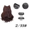 Bybrana V-shaped micro curly hair extensions worn with natural synthetic wigs