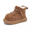 Winter Warm Snow Boots for Girls Thickened Fleece Lining Plush Cotton Shoes Children's Fleece-lined Cotton Boots Boys' Non-slip Soft-soled Loafers