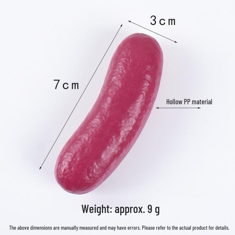 Grilled Sausage Magnet & Keychain Toy - Simulated Hot Dog & Cured Sausage