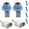 1Set Rear License Plate Light Socket W/2 Way Female Wiring Replacement For Ford F81Z-13411-AA Car Accessories