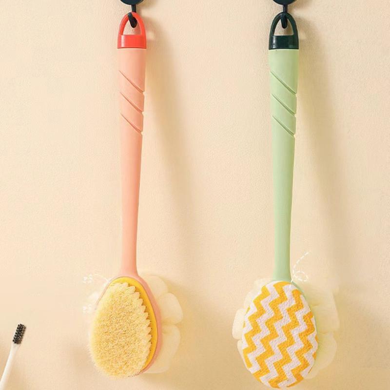 Long Handle Bath Brush Massager Back Rubbing Body Exfoliating Brush Cleaning Tools Soft Shower Tools