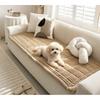 Flannel Sofa Cover Anti-slip Pet Mat Dual-use Simple Solid Color Easy Clean Couch Protector