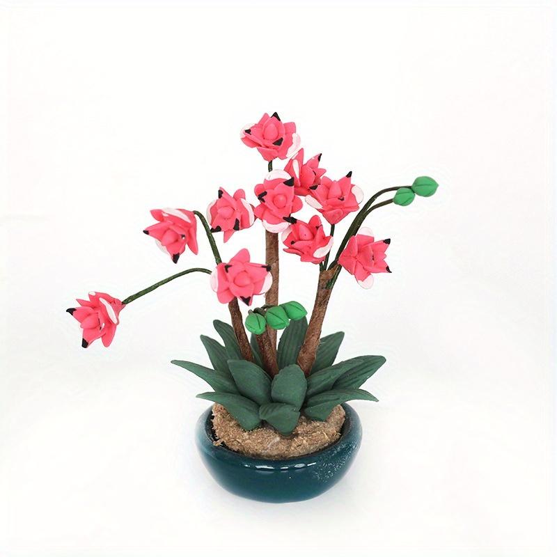 

1 шт. Миниатюрные цветочные горшки Садовая сцена Цветочные горшки с зеленью Миниатюрное украшение сцены Микроландшафт Карманное украшение для дома Поделки 1pcs