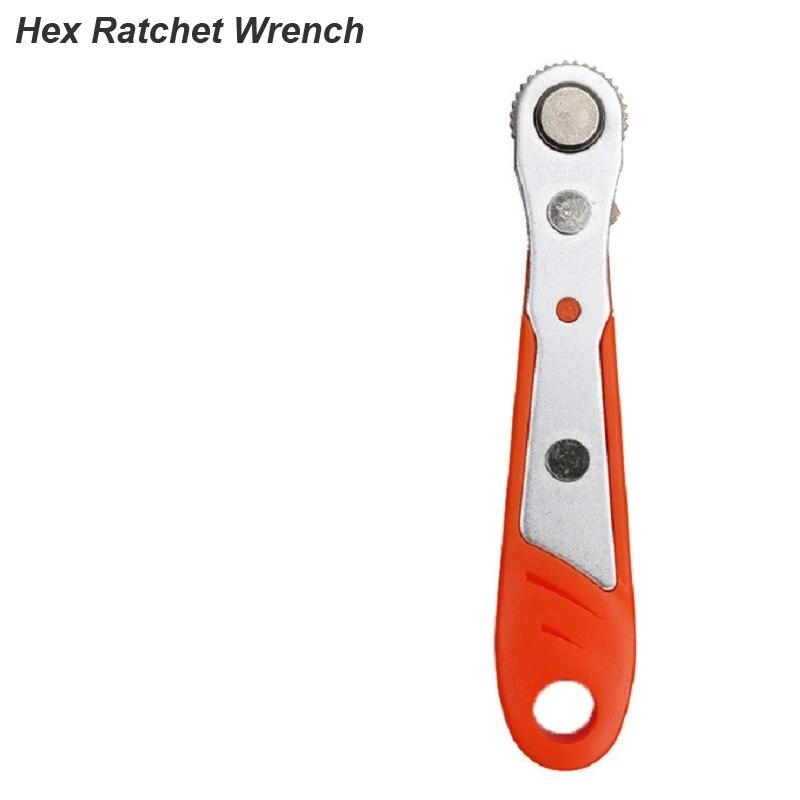 Mini Ratchet Wrench Screwdriver 1/4 Hex Adjustable Quick Release Socket Handle Repair Hand Tool For Car Repair Close Quarters