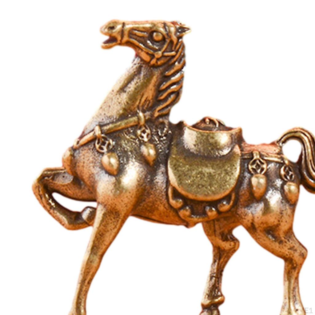 Statue Vintage Crafts Figurines Horse Gift Ornament Sculpture For Desk Office