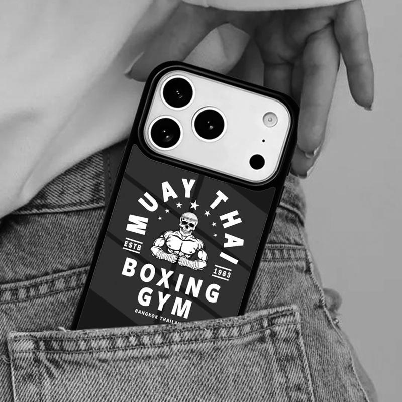 

Muay Thai Martial Phone Case for iPhone 17ProMax 12 13 14 15 16e 17 Pro Max Plus Air Cover iPhone17 Pro
