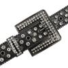 Design Cross New True Rhinestone Women's Belt Men's Belt Diamond-Inserted Belt DIY Belt