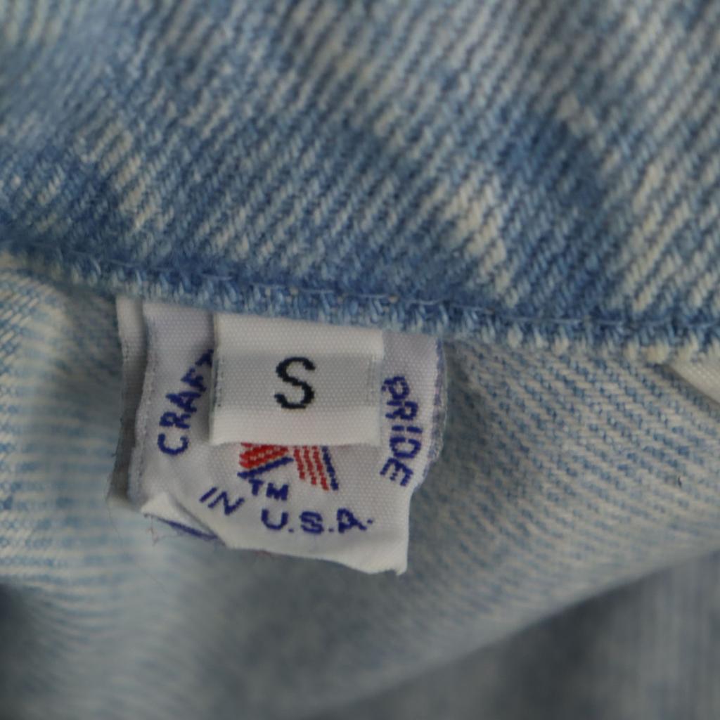 LORRAINE WARDY 80s 90s Made In USA Old Bijoux Denim Jacket S Jeans Women Used
