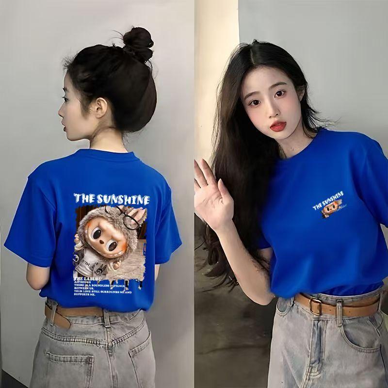 Labubu 3d Print Women T-shirt Summer Short Sleeve Oversized Casual Comfortable Tops