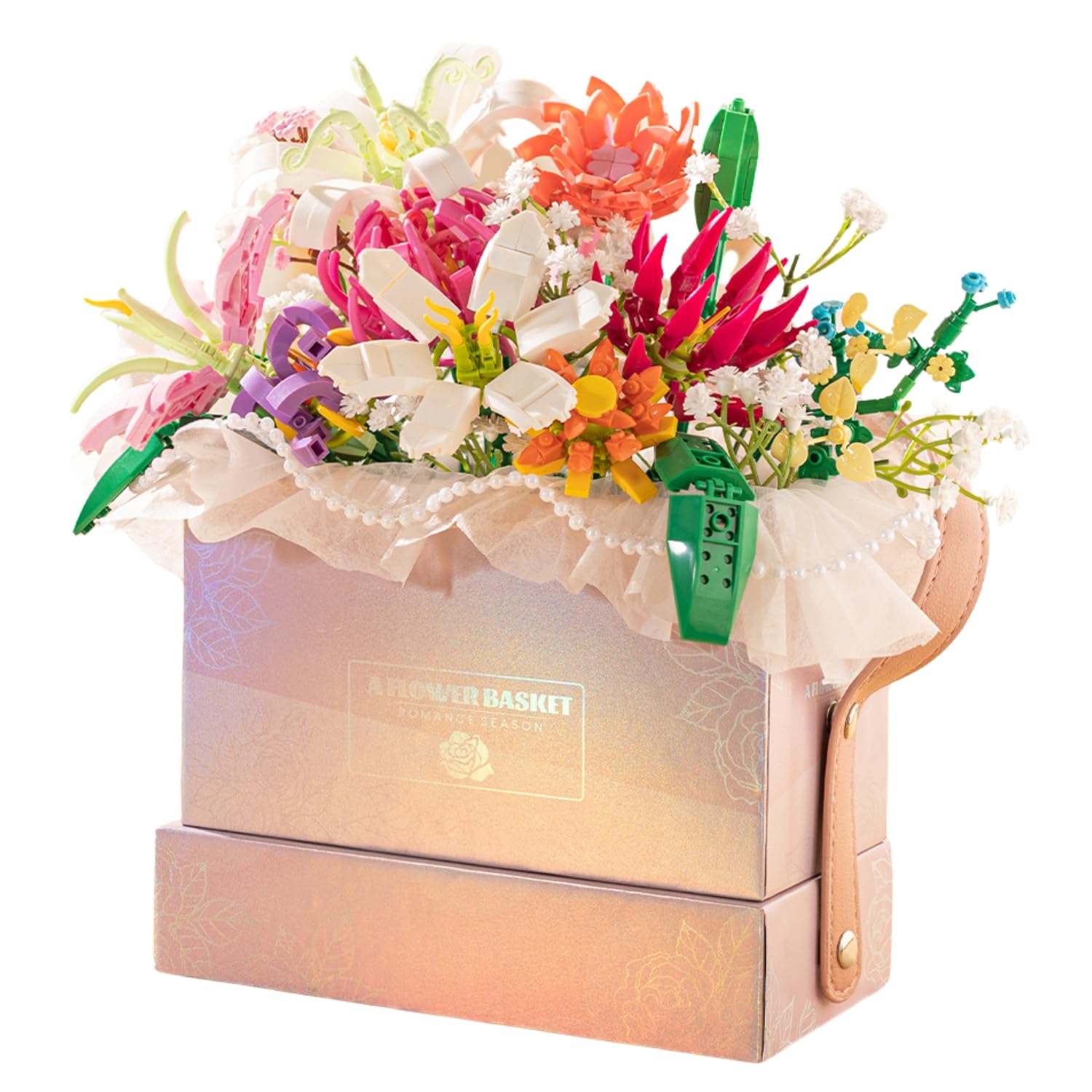 

IMPLAY TOYS Букетная коробка серии Blossom розовая 702 детали (6021) розовый