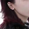 Rose Thorns Heart Stud Piercing Ear Cuff Needle Party Wear Earring for Trendy Women Music Festival Accessories