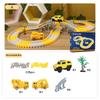 DIY Car Race Toys for Kids Magic Rail Track Sets Flexible Curved Creates Vehicles Toys Plastic Colored Railroad Childern Gifts