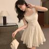 2024 Summer White Moonlight Slimming Sling Dress: Sweet & Gentle Style for Women