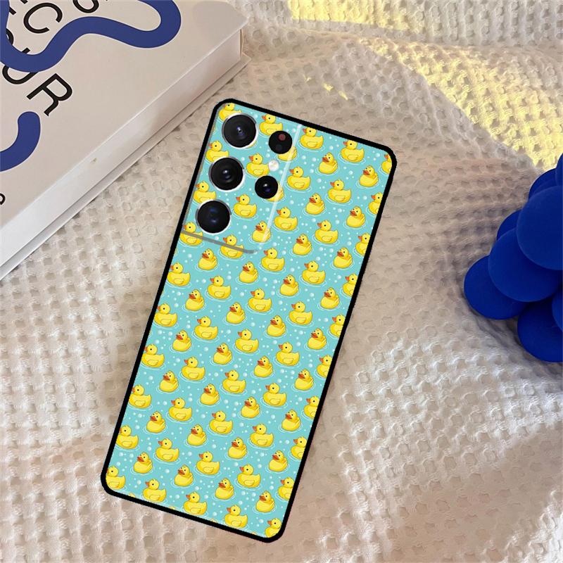 Yellow Duck Phone Case For Samsung Galaxy S25 Ultra S9 S10 S20 S22 S21 S23 FE S24 Plus Portector Cover