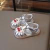 Summer Baby Girls Sandals Pu Leather Cartoon Strawberry Children's Beach Sandals Cowhide Non-slip Sole Kids Shoes