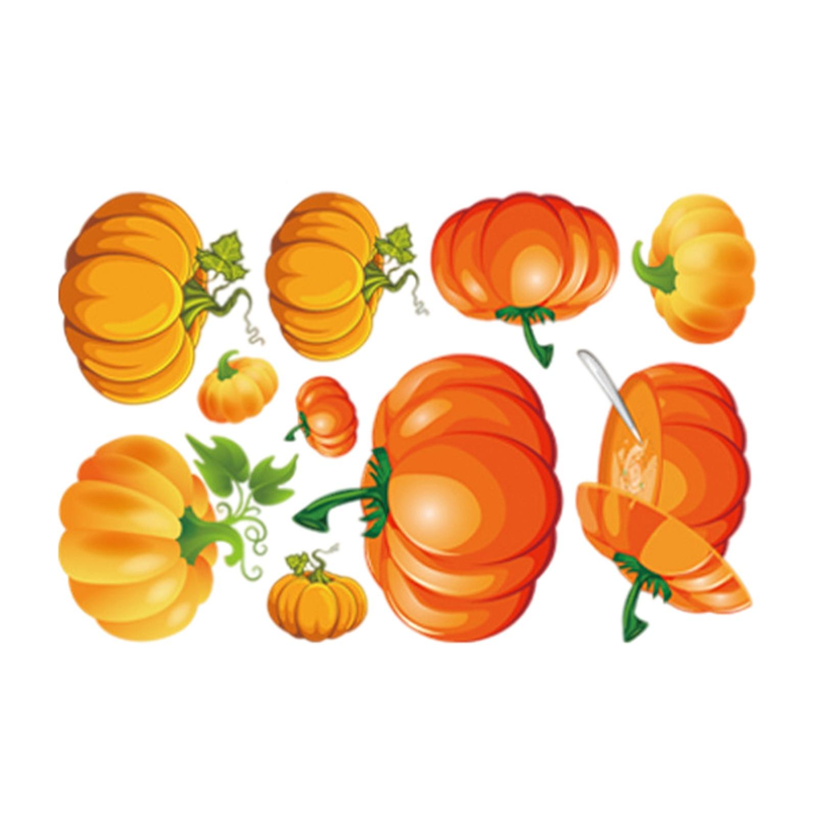 

Thanksgiving Window Clings Maple Pumpkin Squirrel Stickers Thanksgiving Decoration For Home Autumn Wall Sticker Window Ornaments Medium