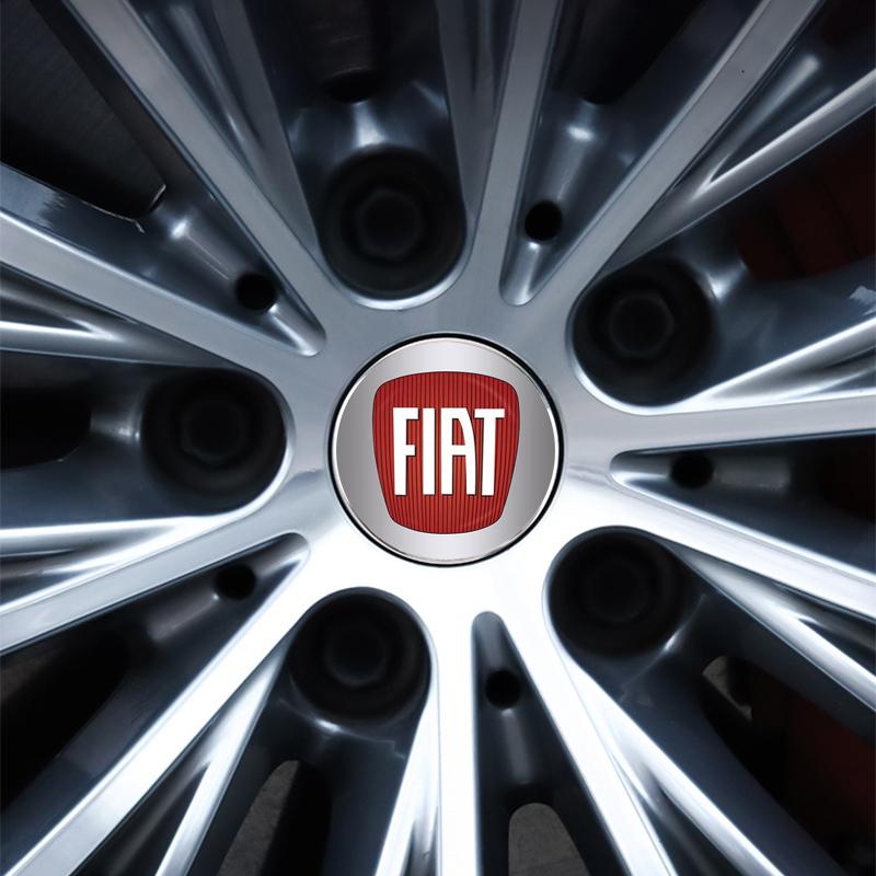 4Pcs 60mm Badge Emblem Car Wheel Center Cap Logo Hub Cover for Fiat Abbas 500 500L 500X 124 Aegea MobiPanda Tipo Sedici Centoventi Fiorino Qubo Toro