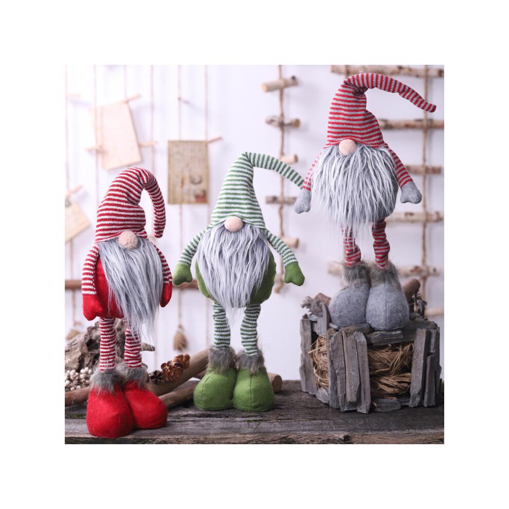 (Verde) Locura Navideña Decoración de Gnomo Gonk Adorno Regalo Decoración Festiva