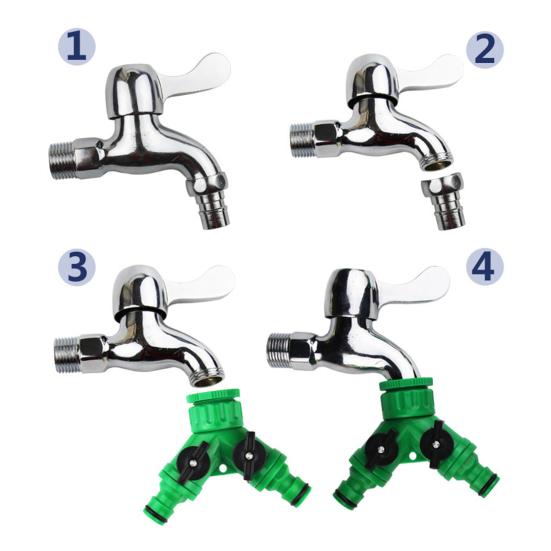 Ball Valve 2 Way No Leakage Plastic Y Connector Faucet Splitter for Watering