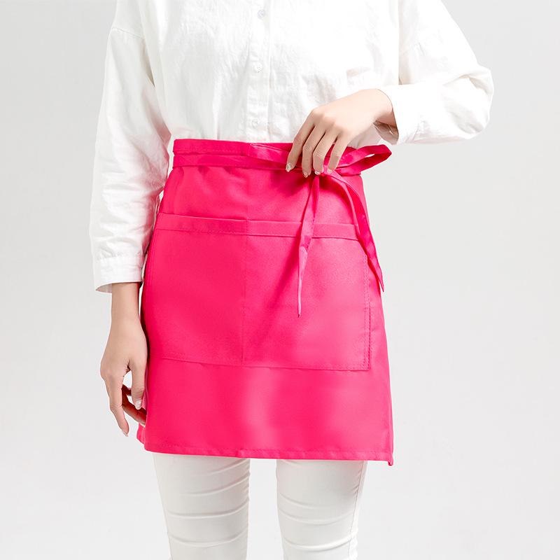 Waterproof High Imitation Nylon Half Apron for Kitchen, Cafe, and Workwear Customization